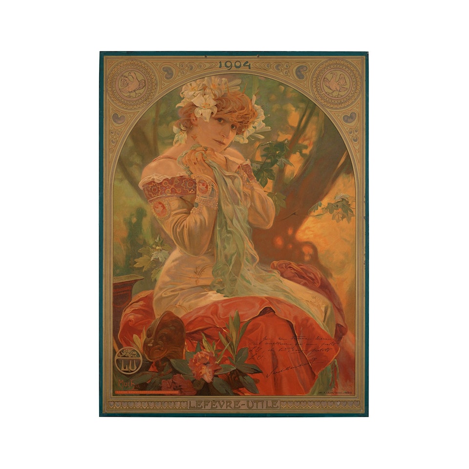 "Lefèvre Utile Sarah Bernhardt" by Alphonse Mucha