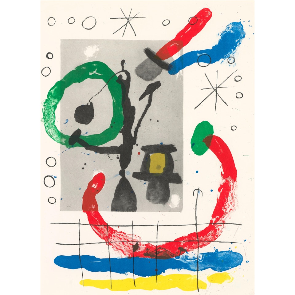 Two plates, from Derrière le miroir no. 151-152 (2 works) by Joan Miró