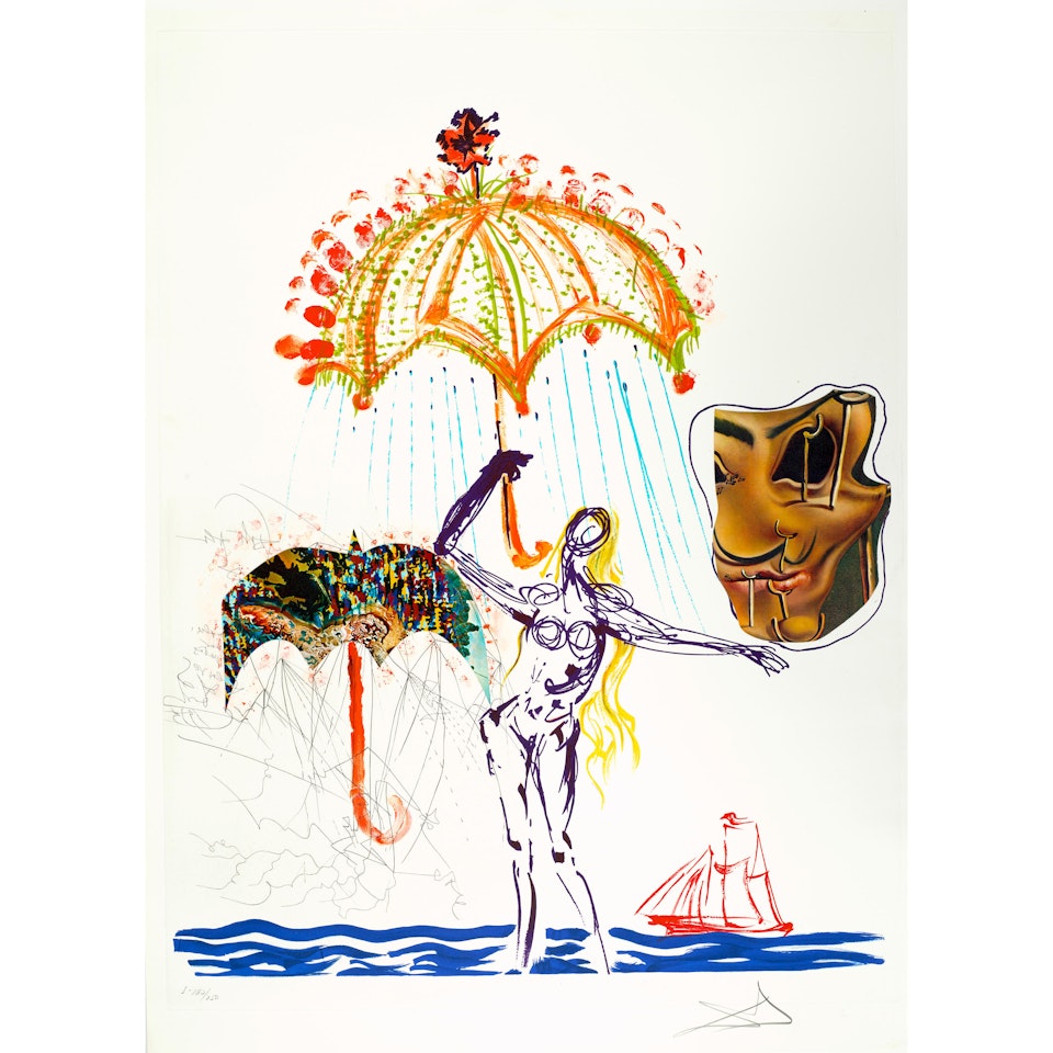 Anti-Umbrella with Atomized Liquid, from Imaginations and Objects of the Future by Salvador Dali