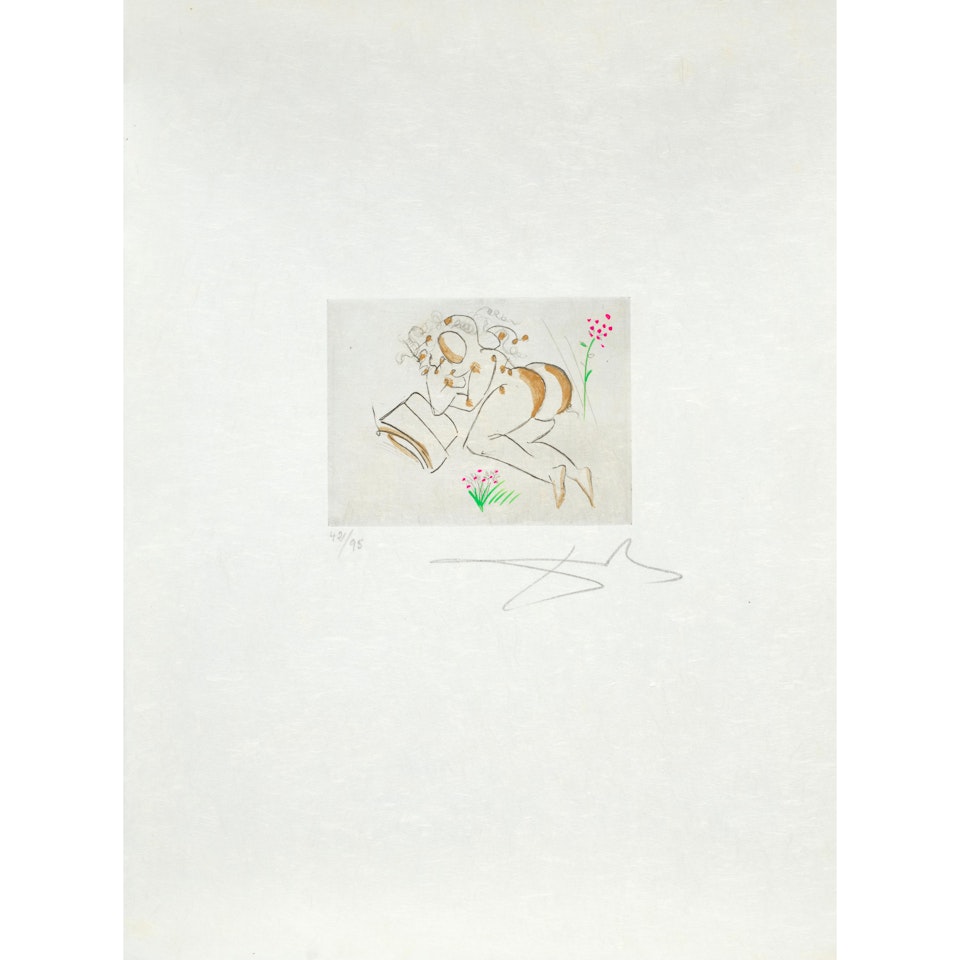 Untitled, from Petits nus Ronsard ; by Salvador Dali