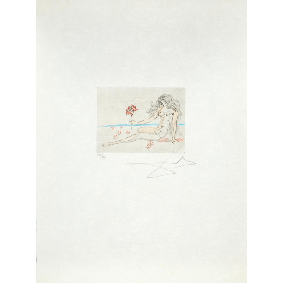 Untitled, from Petits nus Ronsard by Salvador Dali
