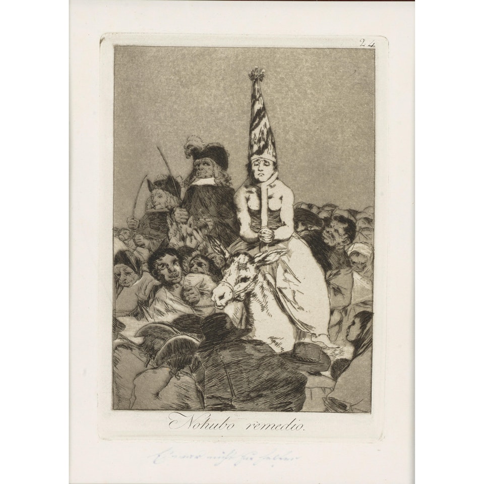 Aquellos polbos (Those Specks of Dust); No hubo remedio (Nothing Could Be Done About It), from Los caprichos (The Whims) (2 works) by Francisco José de Goya