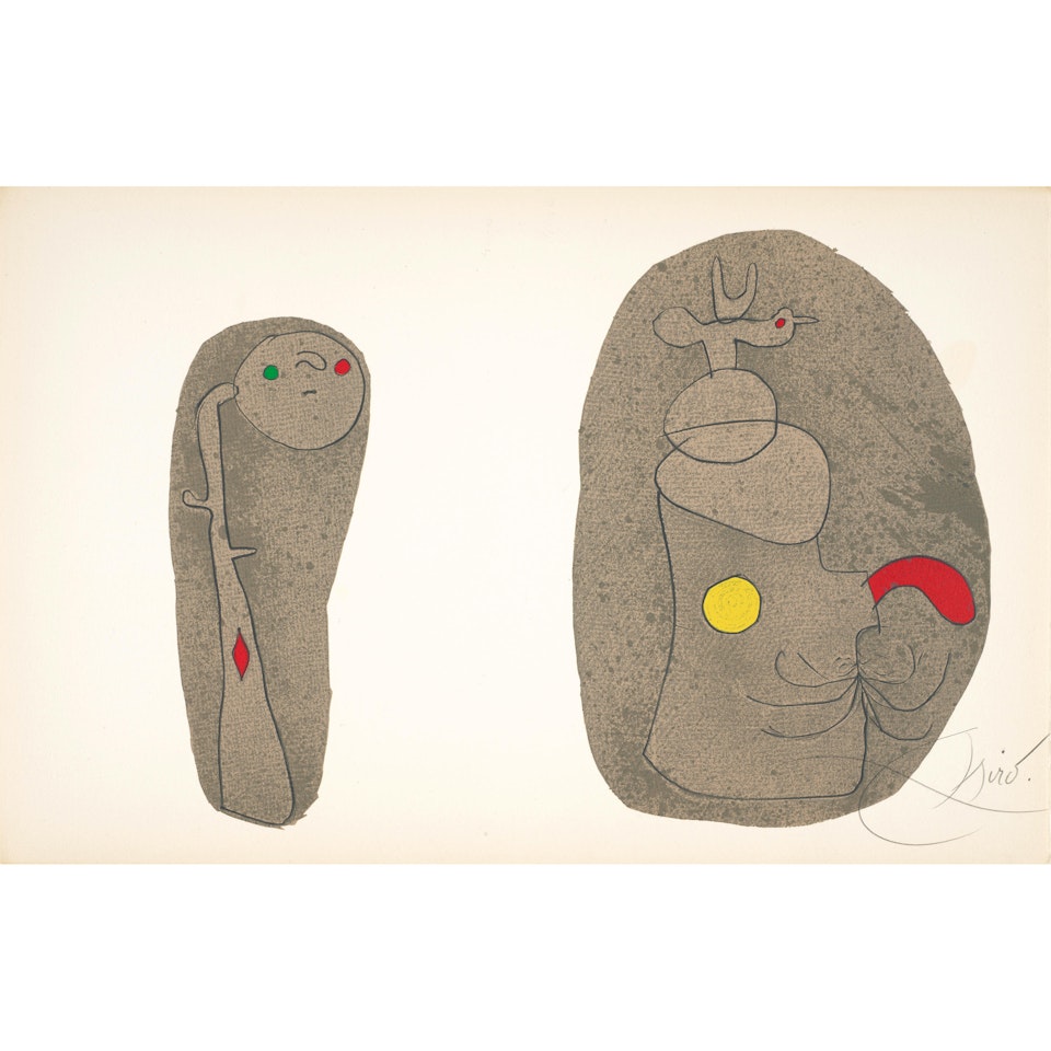 One plate, from L'enfance d'Ubu by Joan Miró