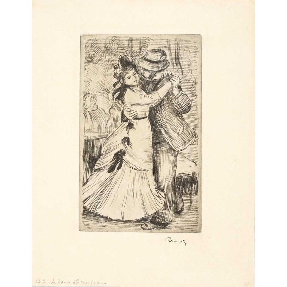 La danse à la campagne, 2e planche (Dance in the Country, 2nd Plate) by Pierre-Auguste Renoir