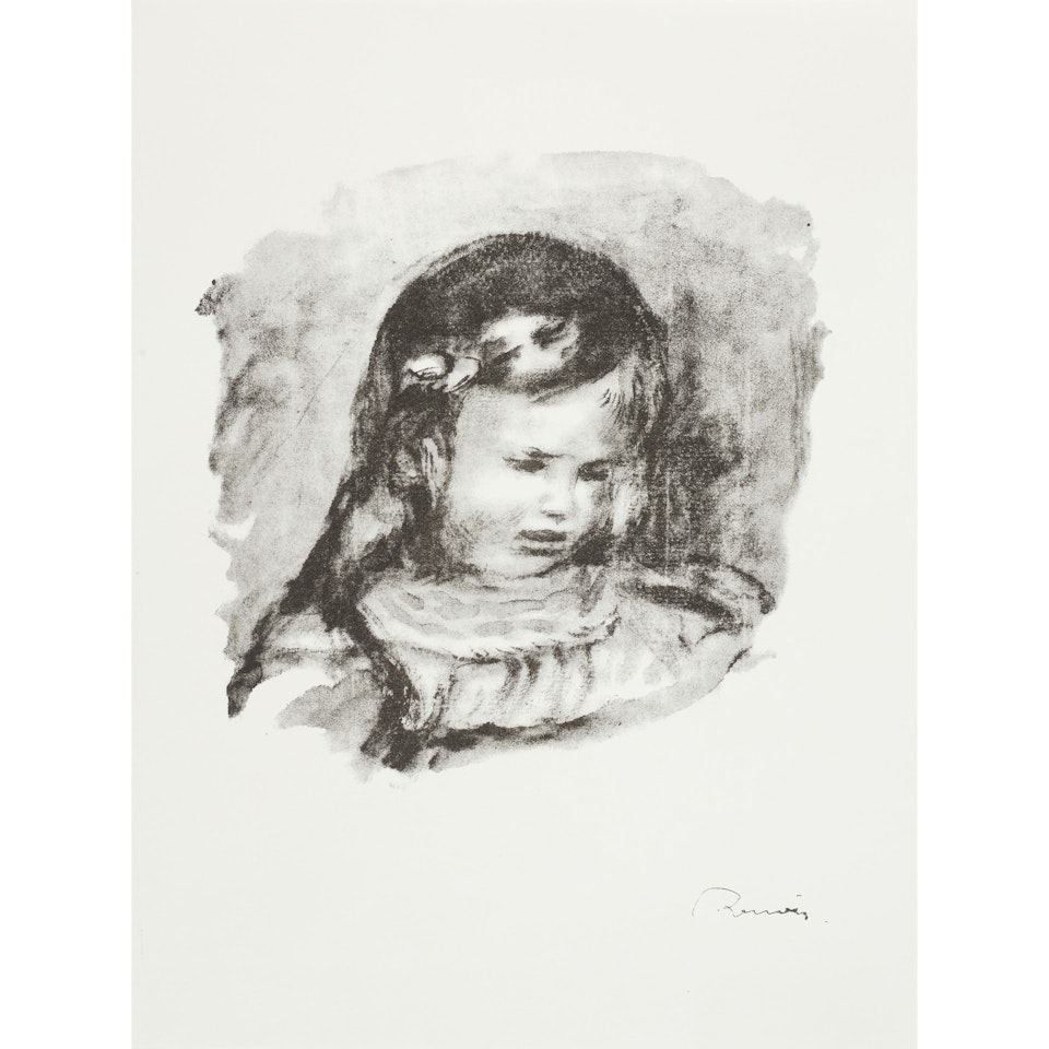 Claude Renoir, la tête baissée (Claude Renoir, Head Lowered) by Pierre-Auguste Renoir