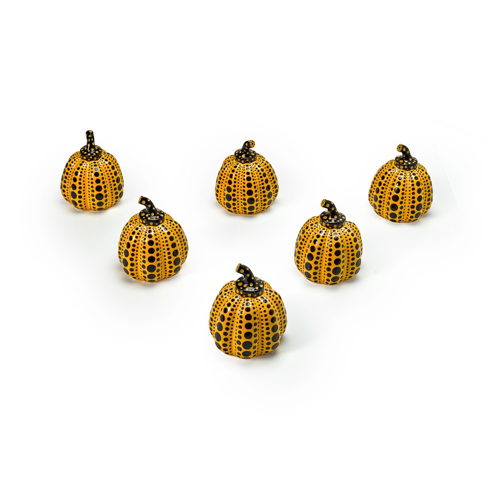 Yellow Pumpkins (6 works) by Yayoi Kusama