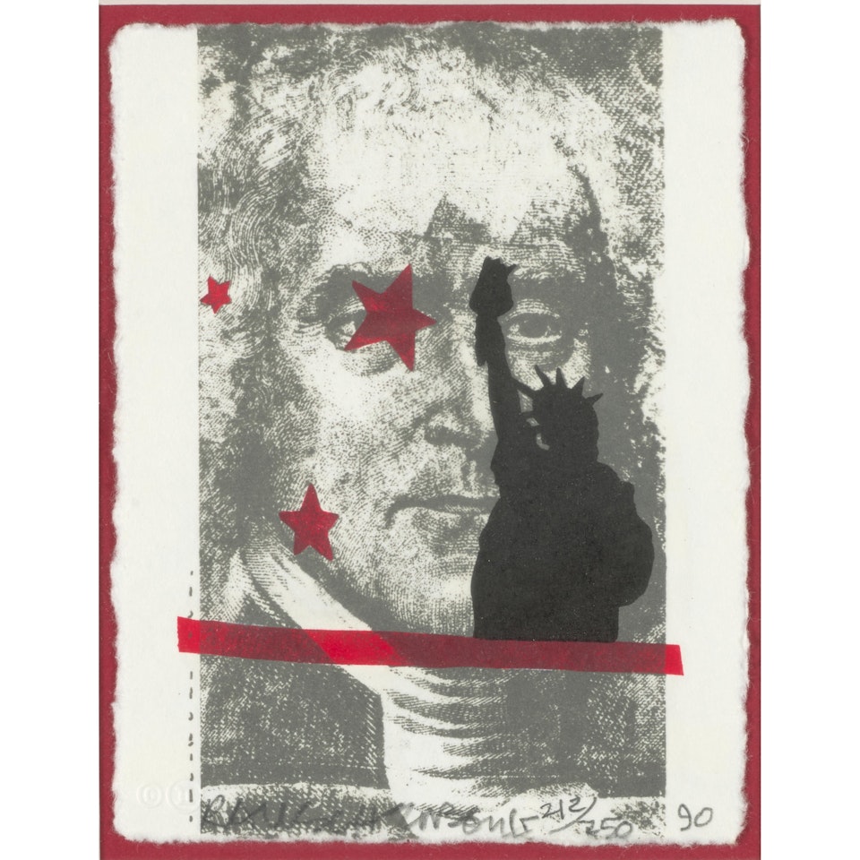 Spackle, from Harvey Gantt Portfolio by Robert Rauschenberg