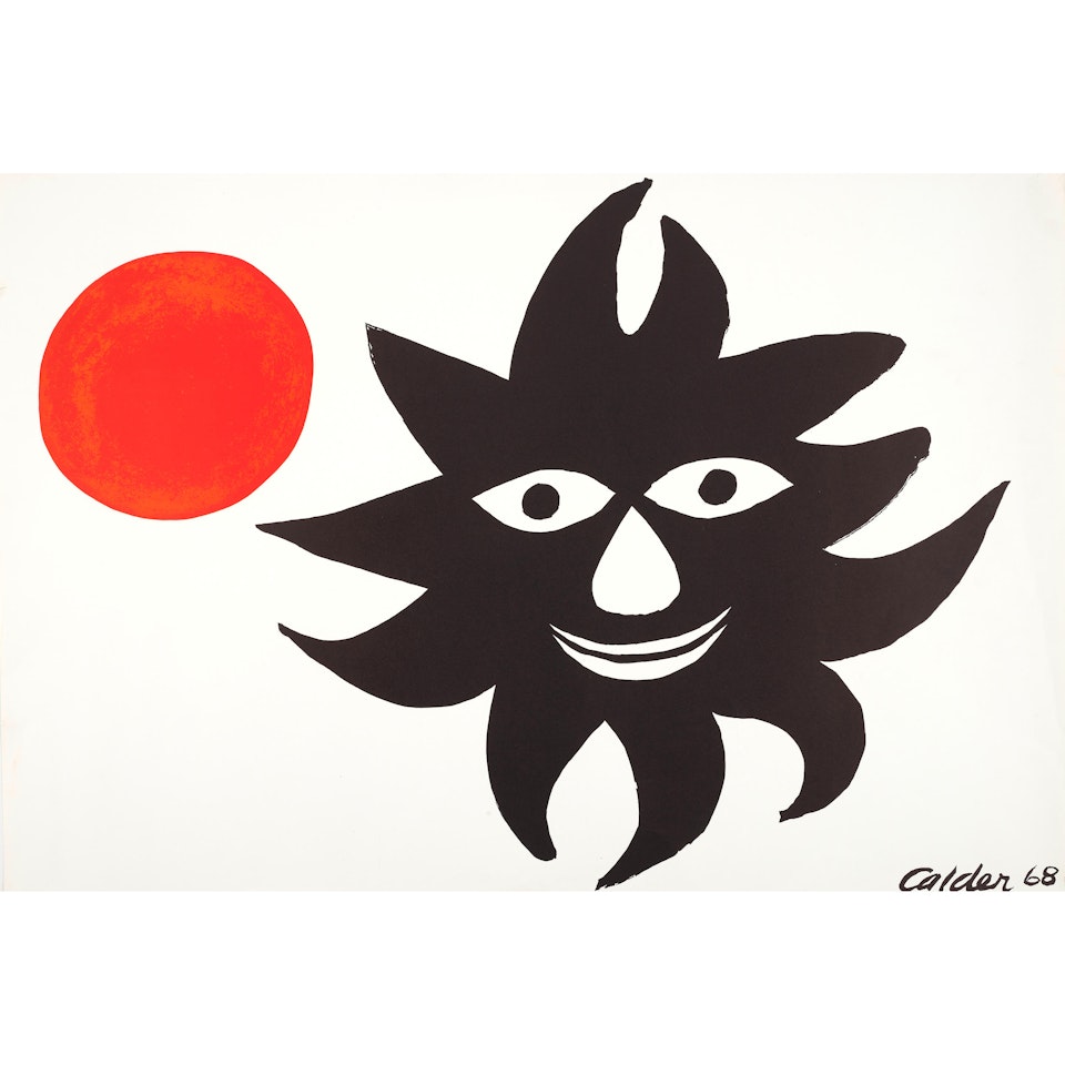 Lune rouge et soleil noir (Red Moon and Black Sun) by Alexander Calder