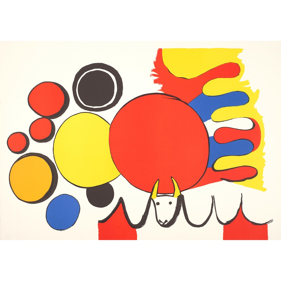 Bull and Circles, from Poems to Watch by Alexander Calder