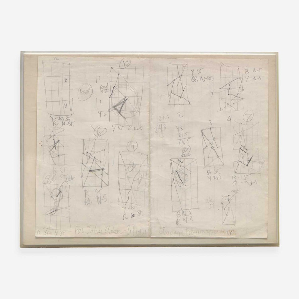 Working Drawing for Wall Drawing #281, Art Institute of Chicago by Sol LeWitt