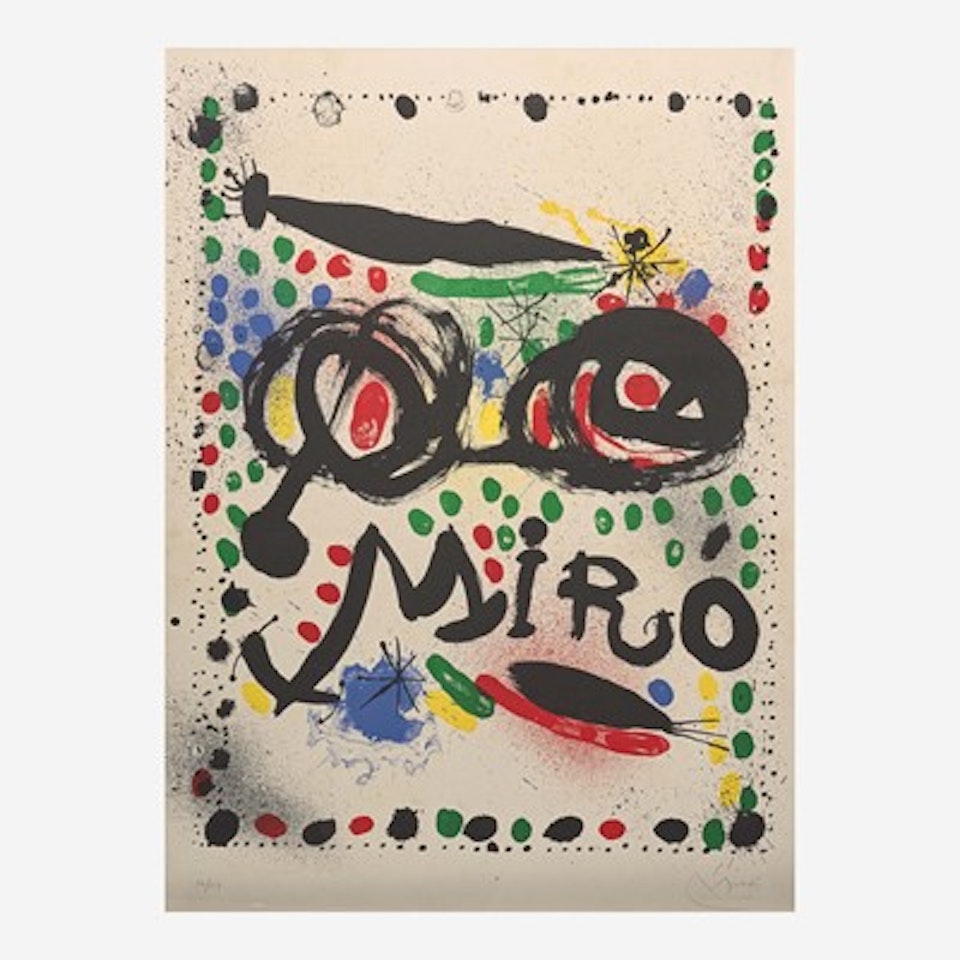 Poster for the Exhibition 'Joan Miró Graphics,' Philadelphia Museum of Art by Joan Miró