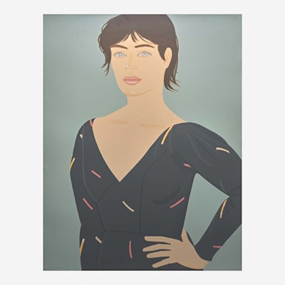 Gray Dress (Laura) by Alex Katz