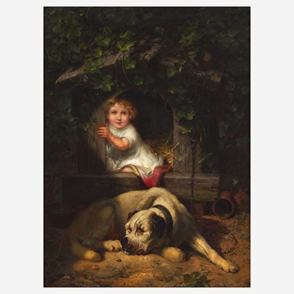 Child in the Doghouse by Joseph Henry Sharp