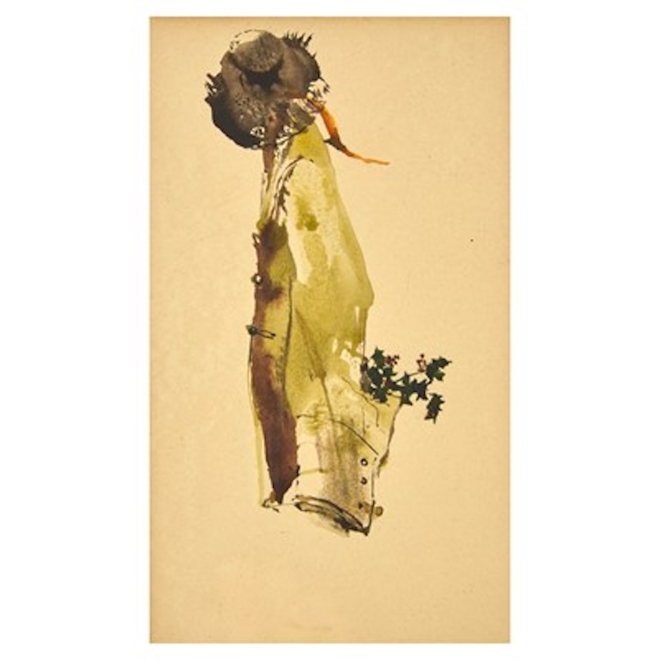 Christmas Card (Hanging Coat and Hat) by Andrew Wyeth