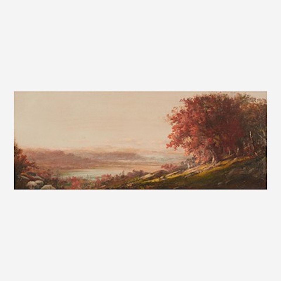 Along the Hudson in Fall by Worthington Whittredge