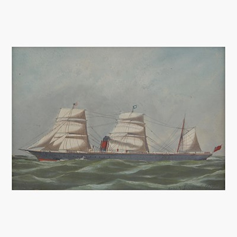 Blue Steamer by Antonio Jacobsen
