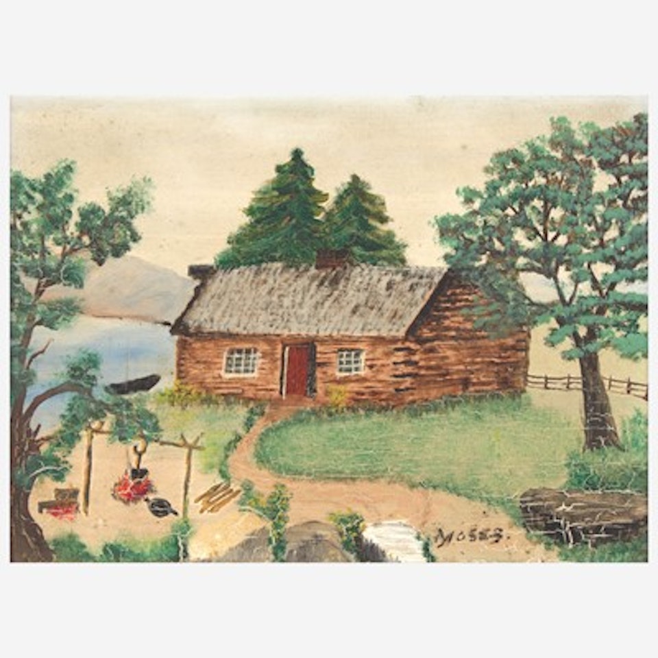 At the Camp by Grandma Moses
