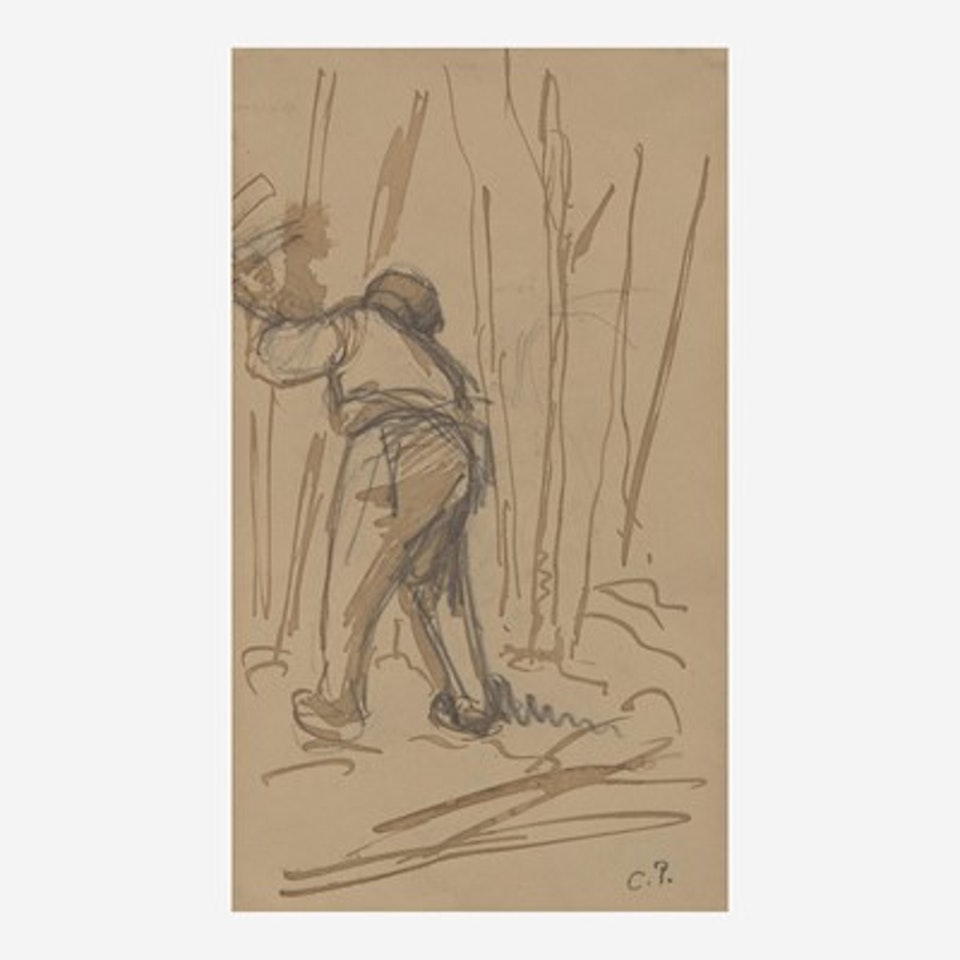 Paysan de Dos by Camille Pissarro