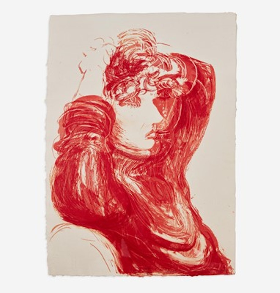 Red Celia by David Hockney