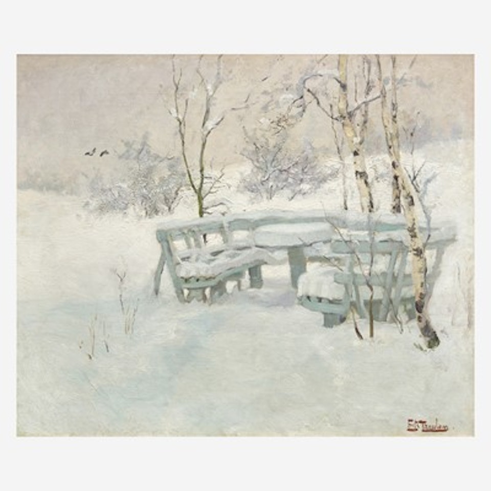Winter Mantle (Hamburg) by Fritz Thaulow