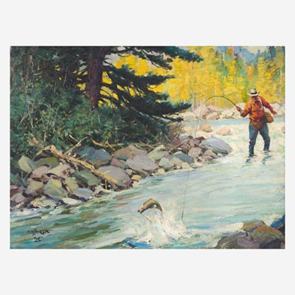 Trout Fisherman by Frank B. Hoffman