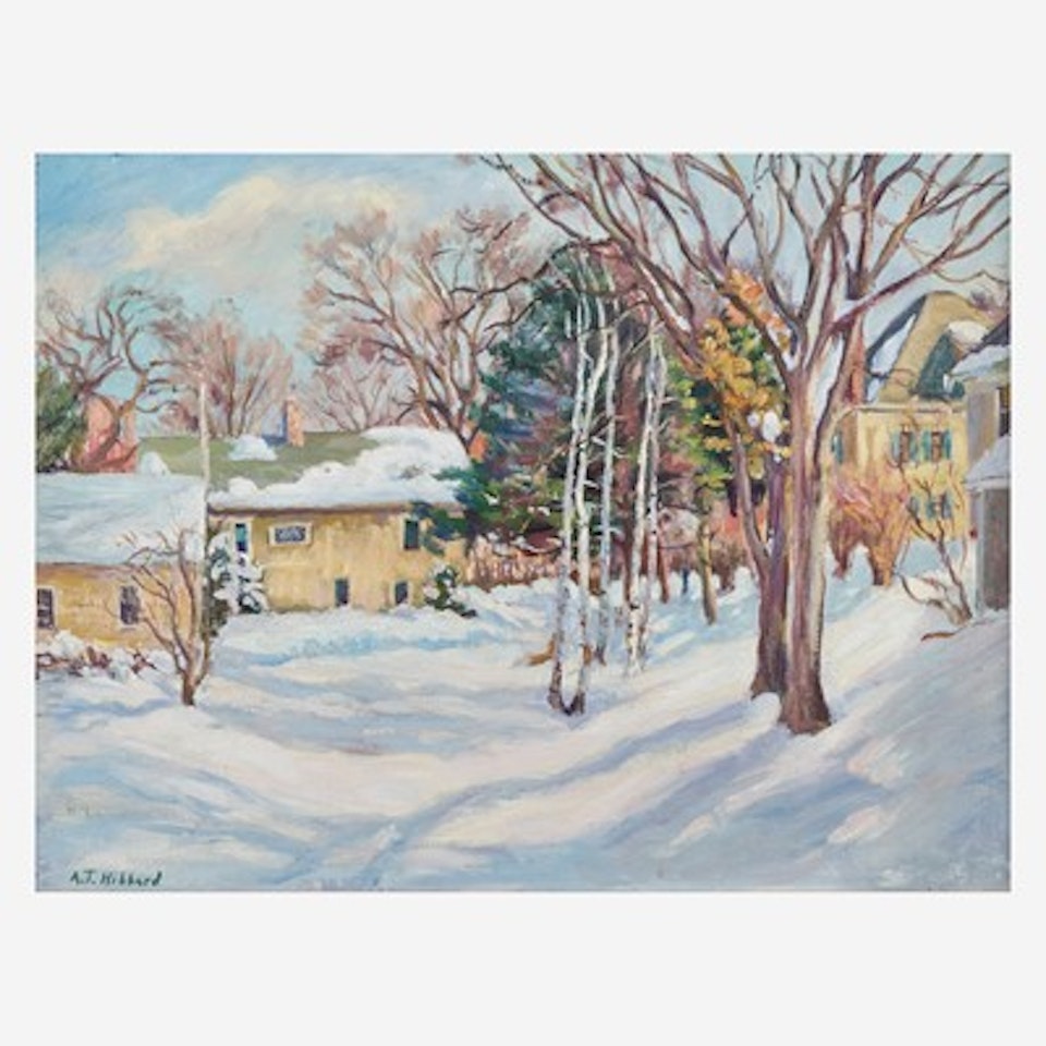 Snow Scene by Aldro Thompson Hibbard