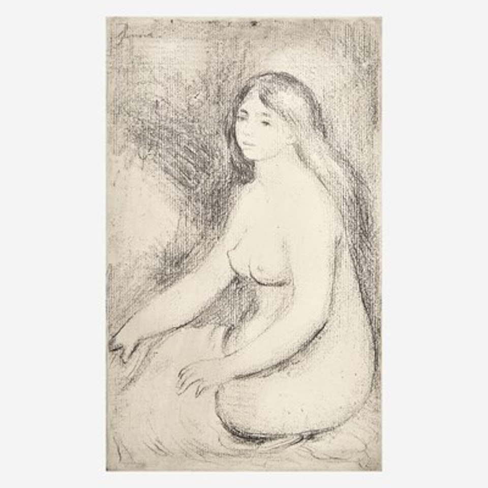 Baigneuse Assise (Seated Bather) by Pierre-Auguste Renoir