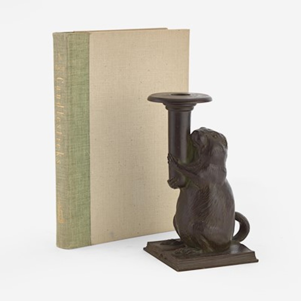 “Groundhog” Candlestick for the Rowfant Club, Cleveland, Ohio by Tiffany Studios