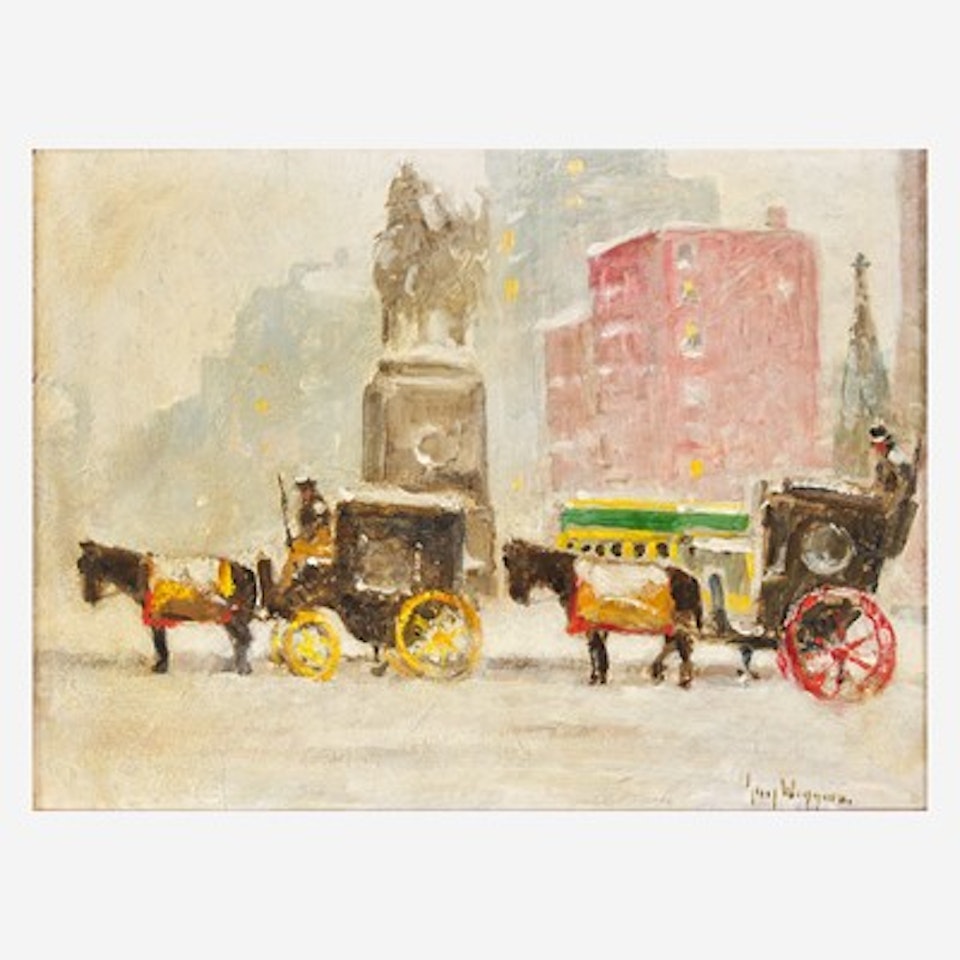 Old Fashioned Winter (New York Plaza) by Guy Carleton Wiggins
