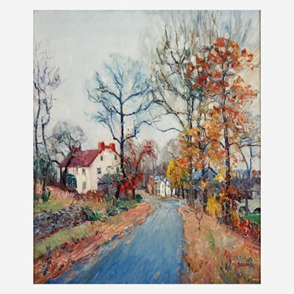 Road to Town, Autumn by Walter Emerson Baum
