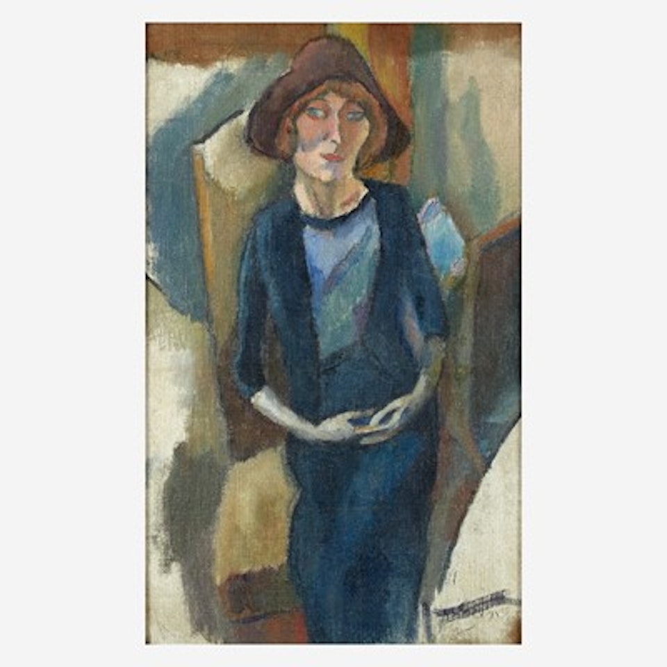 Hermine en Bleu by Jules Pascin