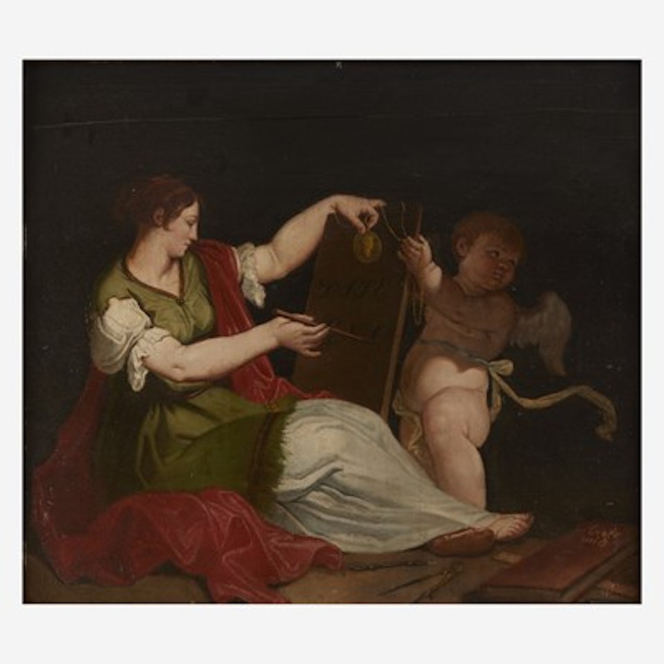 Allegory of Painting (Sopra Porta) by Spanish School
