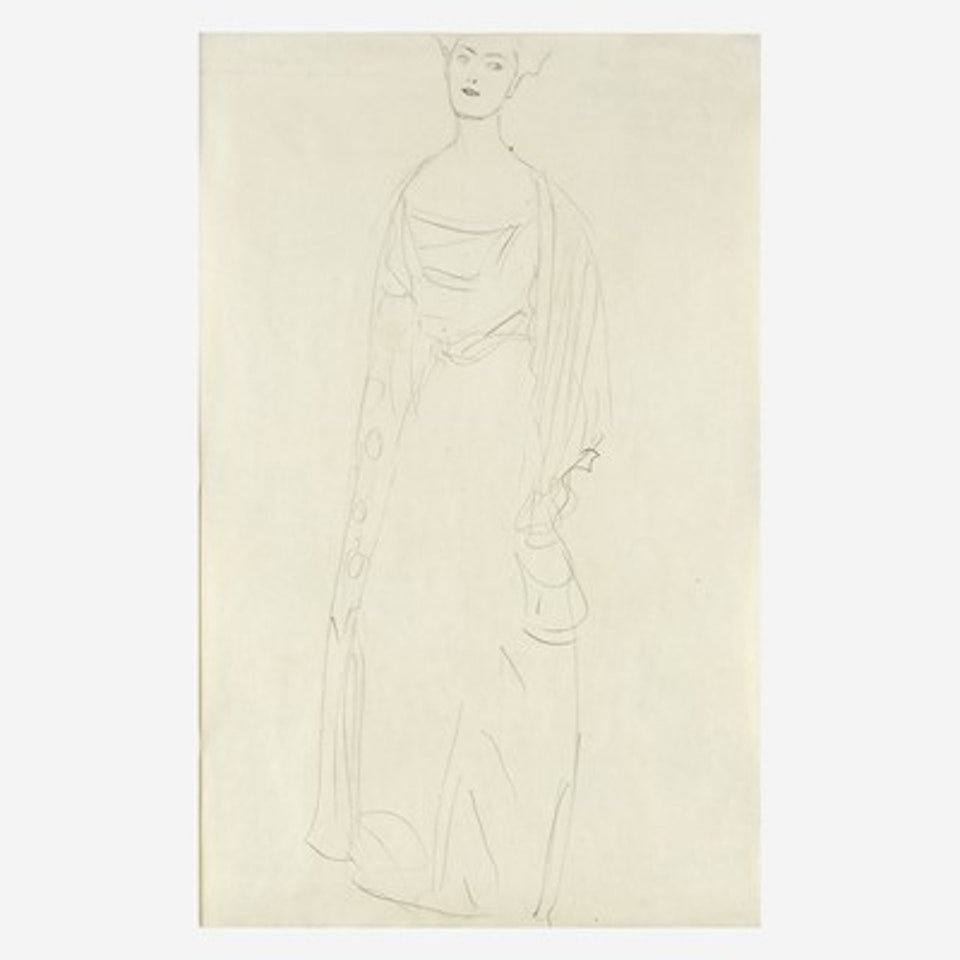 Dame Wittgenstein (Study for Bildnis Margaret Stonborough-Wittgenstein) by Gustav Klimt