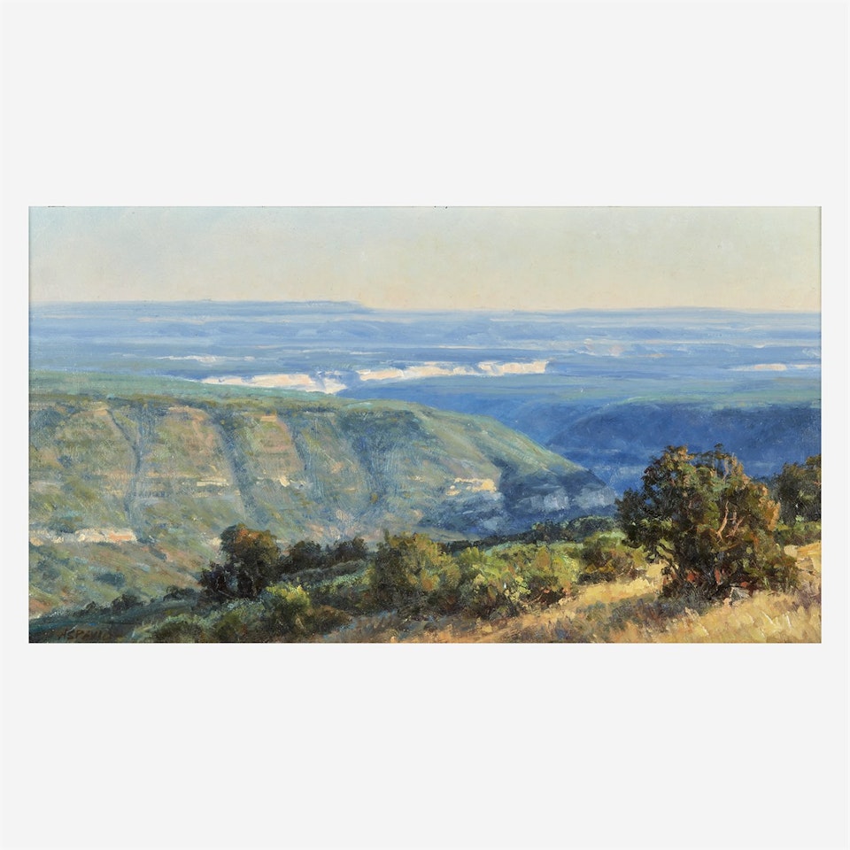 View from a Bluff by Clyde Aspevig
