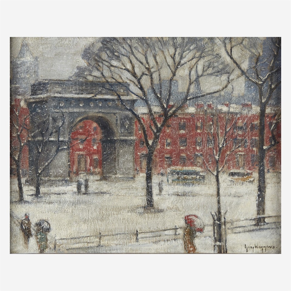 Washington Square From my Window by Guy Carleton Wiggins