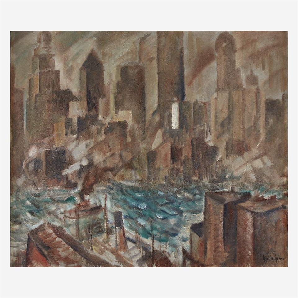 New York Harbor by Guy Carleton Wiggins