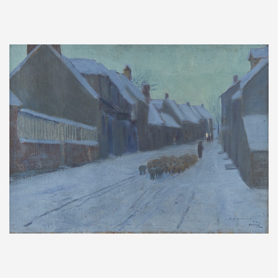 A Winter Evening (France) by Edward Willis Redfield