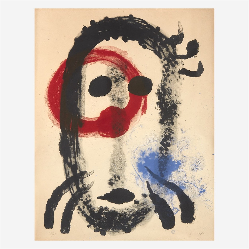 Plate Ifrom Album 19 by Joan Miró