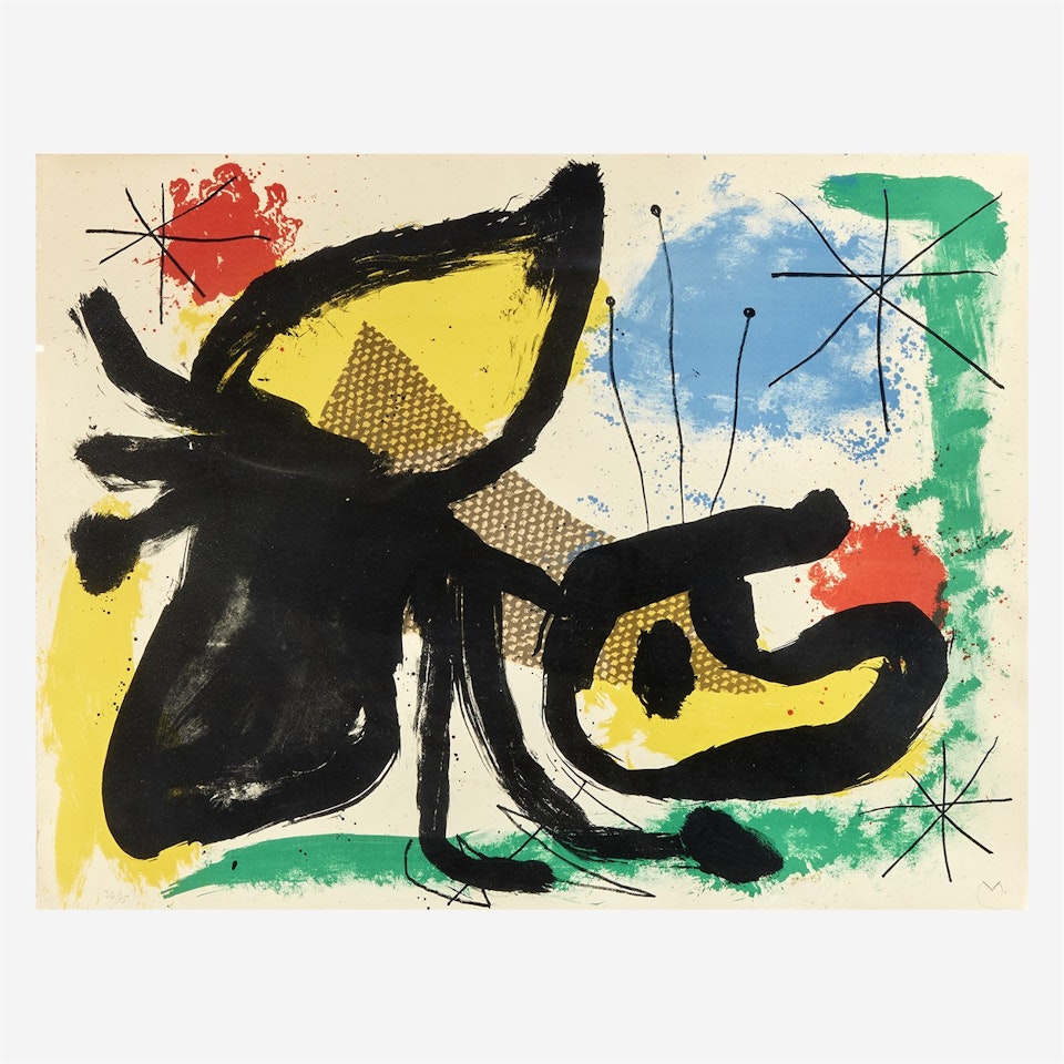 Plate 2from Album 19 by Joan Miró