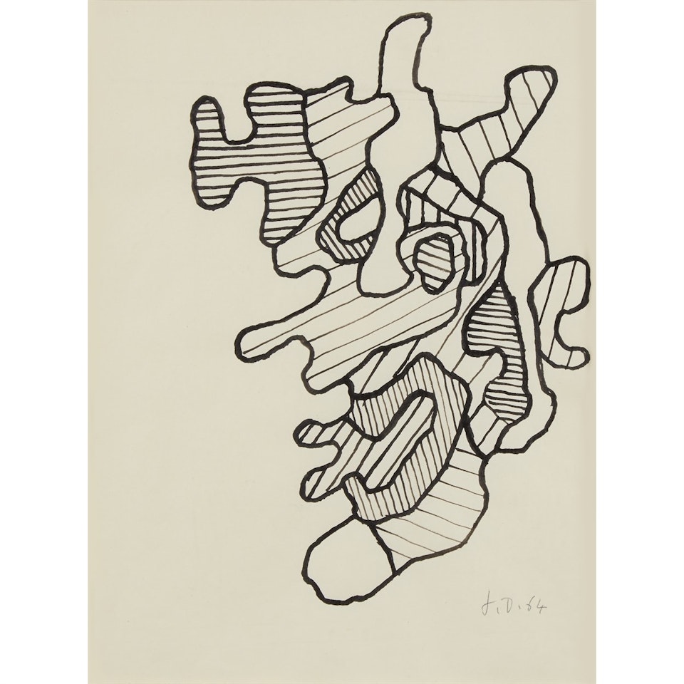 Tête (H4) by Jean Dubuffet