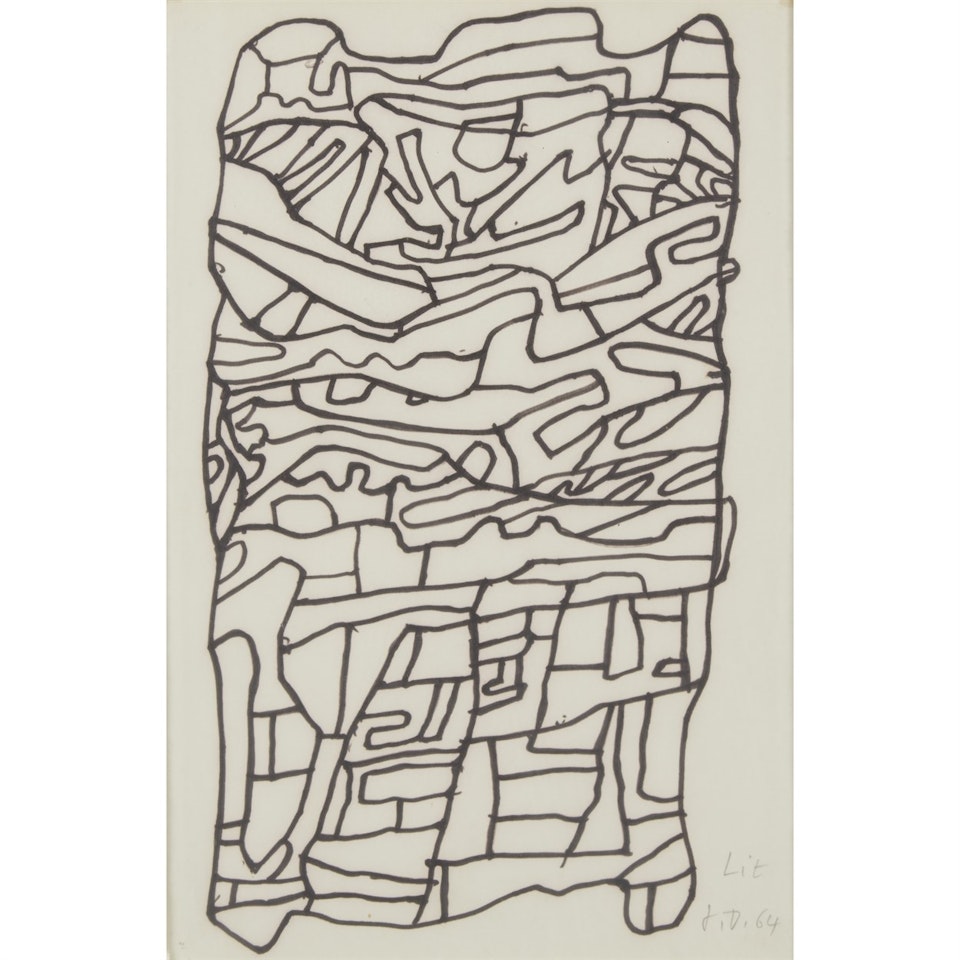 Lit V (H101) by Jean Dubuffet