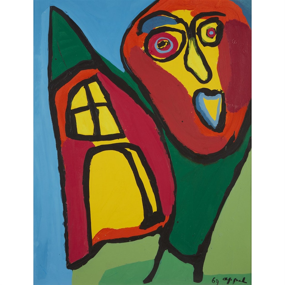 A Boy in His House by Karel Appel