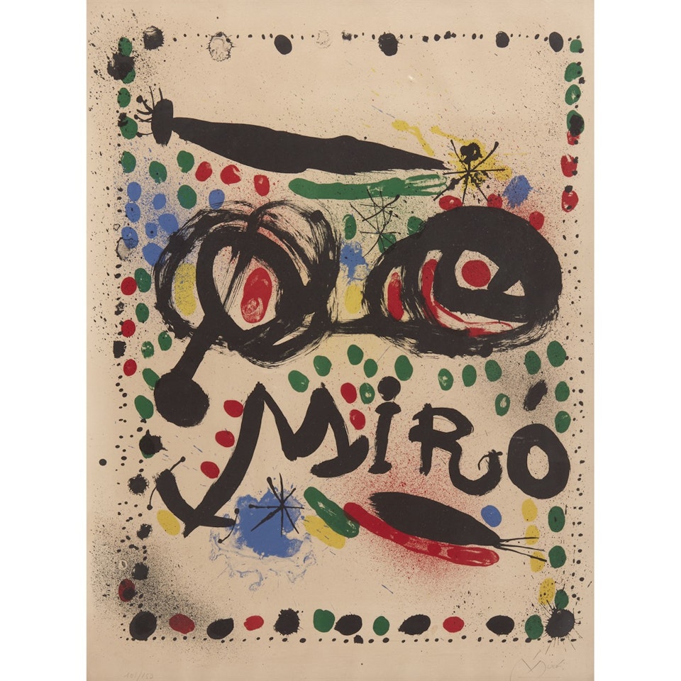 Joan Miró Graphics Philadelphia Museum of Art Exhibition Poster by Joan Miró