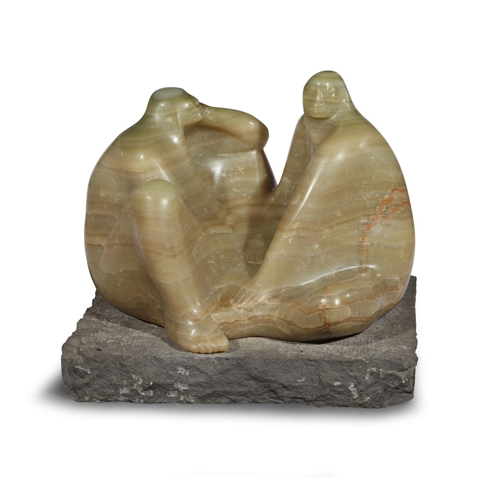 Madre e Hija Sentadas by Francisco Zuñiga