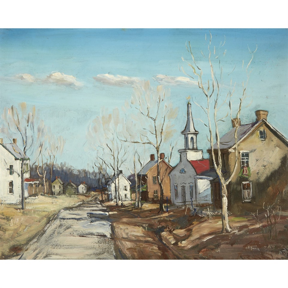 Village Street by Walter Emerson Baum