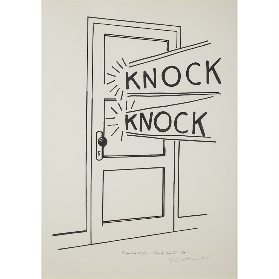 Knock, Knock Poster by Roy Lichtenstein