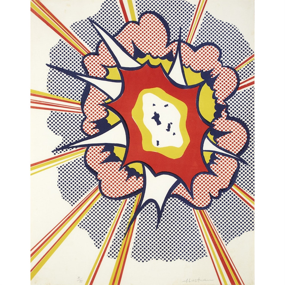 Explosionfrom Portfolio 9 by Roy Lichtenstein