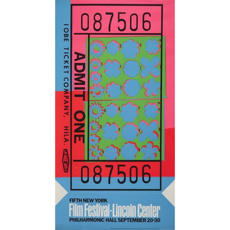 Lincoln Center TicketTwo Copies by Andy Warhol