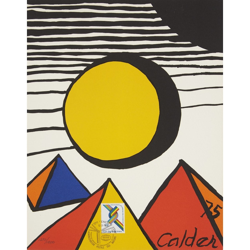 30th Anniversary of the World Federation of United Nations Associations Print by Alexander Calder