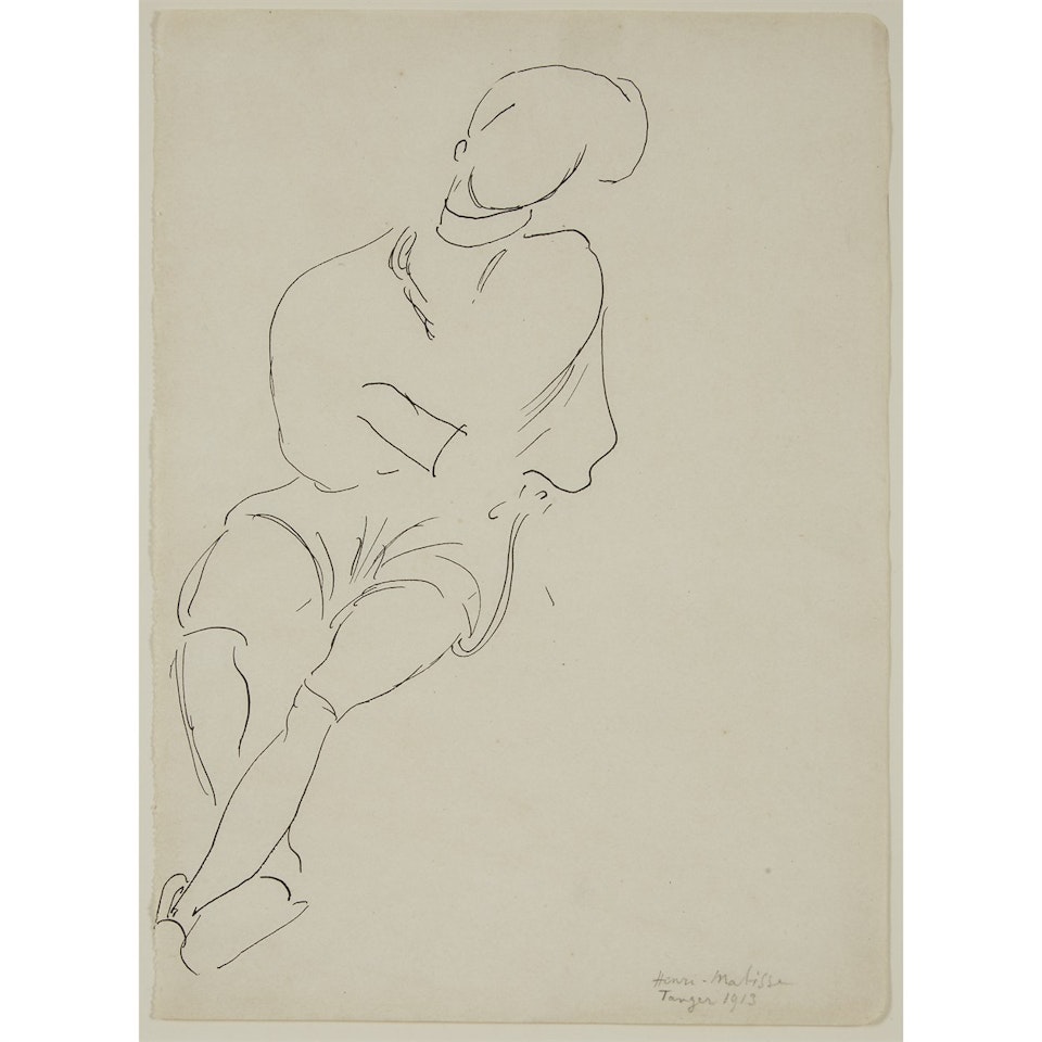 Marocain Assis, Les Bras Croisés by Henri Matisse